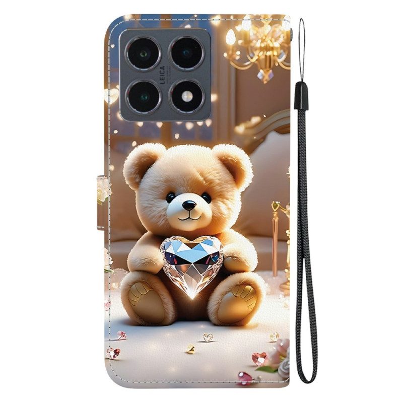Lederhüllen Xiaomi 15t Teddybär-liebe
