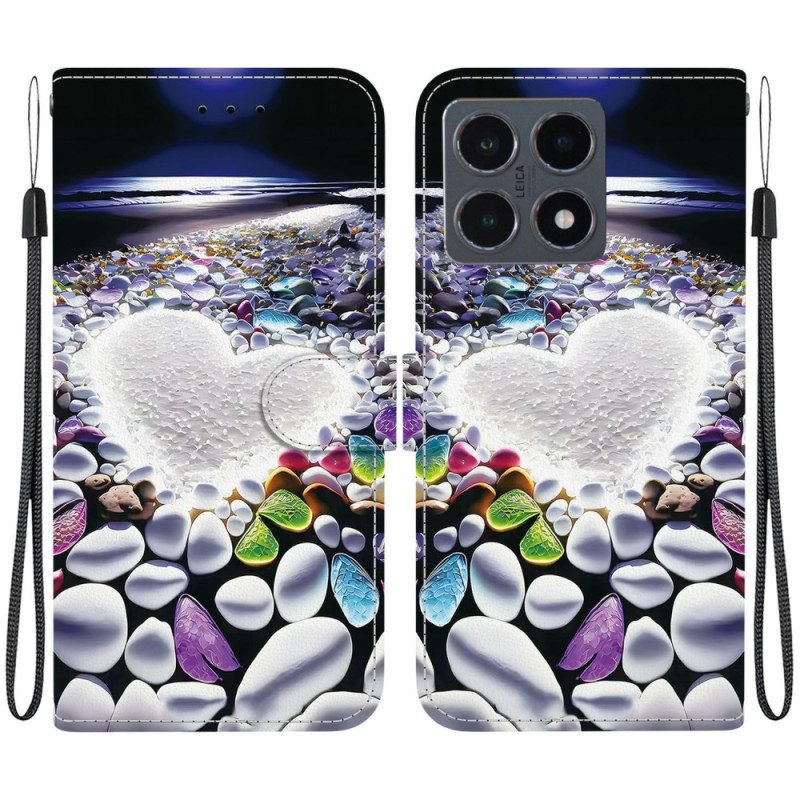 Lederhüllen Xiaomi 15t Weißes Herz