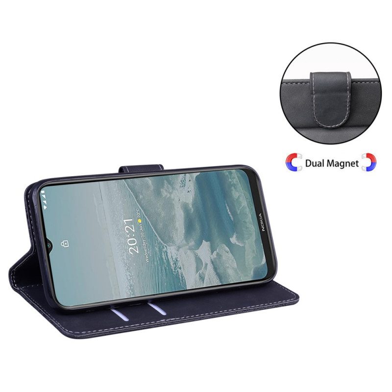 Lederhüllen Für Oppo Find X5 Lite Hautberührender Schmetterling