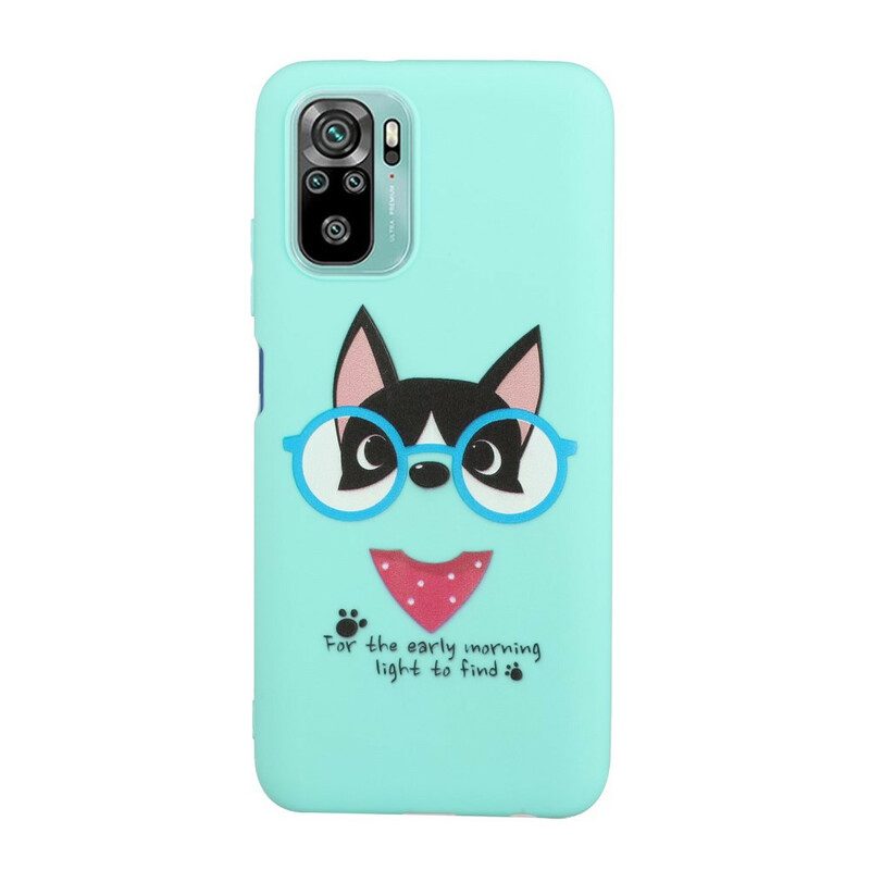 Handyhülle Für Xiaomi Redmi Note 10 / 10S Hund Mit Lanyard-kuss