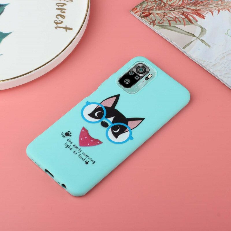 Handyhülle Für Xiaomi Redmi Note 10 / 10S Hund Mit Lanyard-kuss