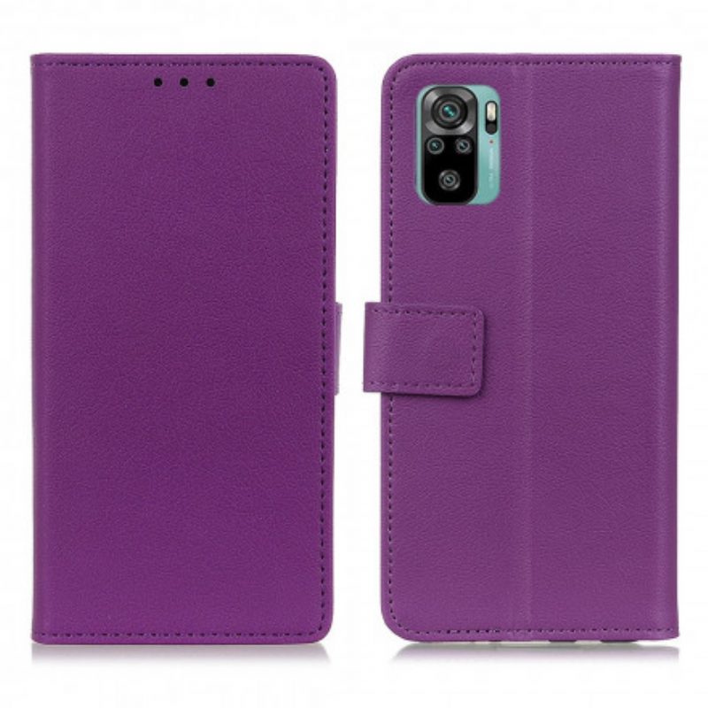 Lederhüllen Für Xiaomi Redmi Note 10 / 10S Klassisches Kunstleder