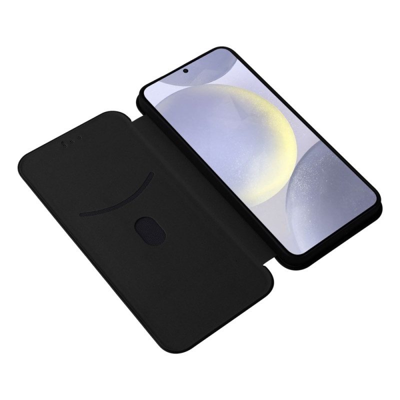 Flip Case Für Samsung Galaxy S25 Fe Kohlefaser