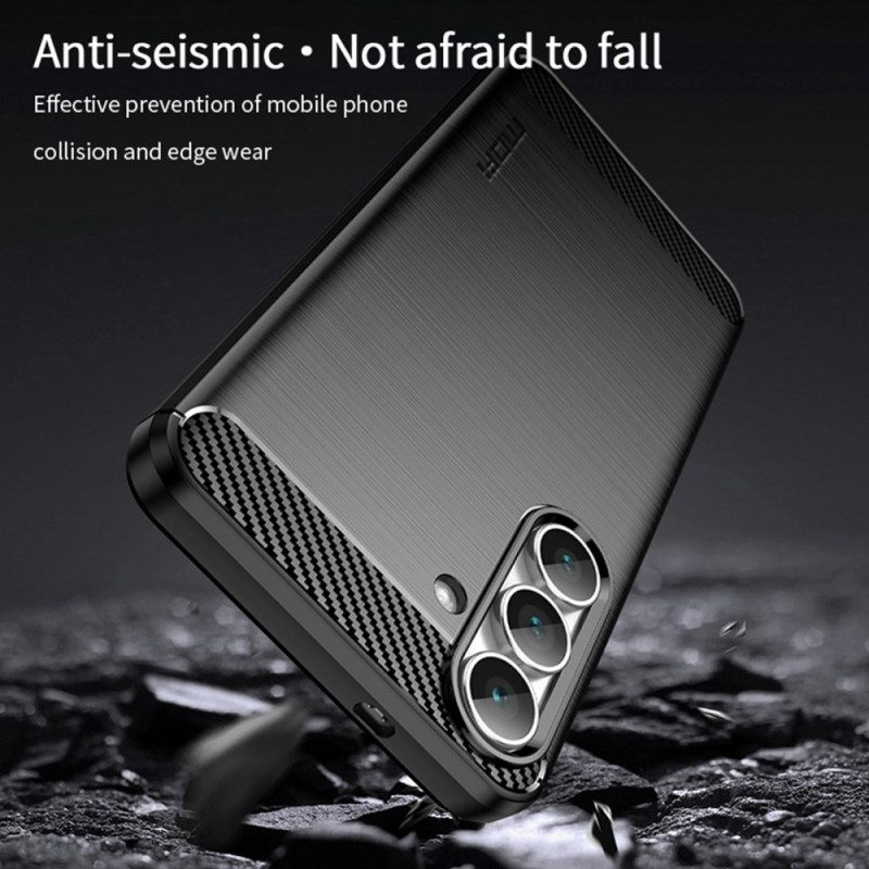 Hülle Samsung Galaxy S25 Fe Gebürstete Kohlefaser