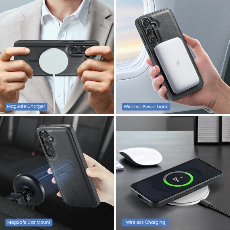 Hülle Samsung Galaxy S25 Fe Handyhülle Abnehmbarer Magnetischer Kartenhalter