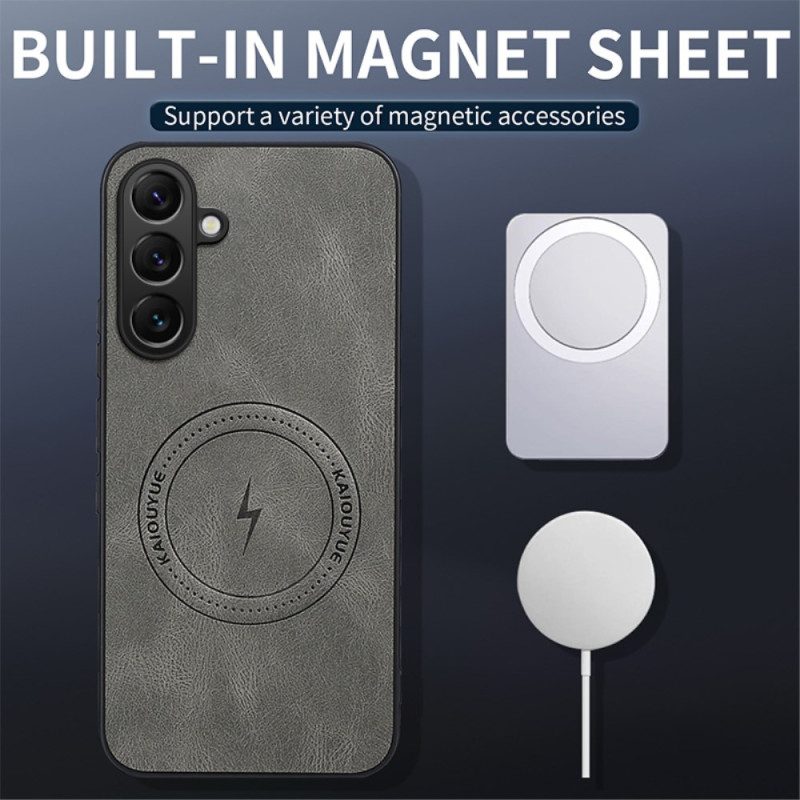 Hülle Samsung Galaxy S25 Fe Handyhülle Magsafe Nappa-leder-effekt