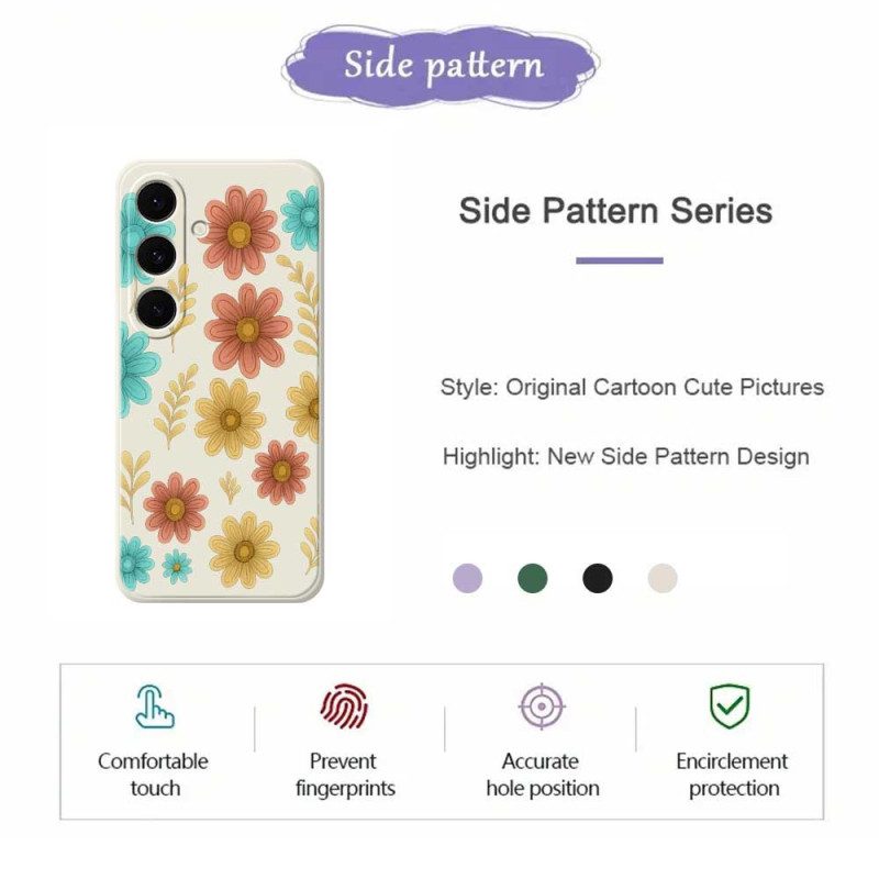 Hülle Samsung Galaxy S25 Fe Handyhülle Silikon Mit Blume
