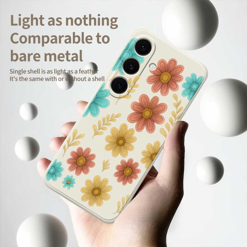 Hülle Samsung Galaxy S25 Fe Handyhülle Silikon Mit Blume