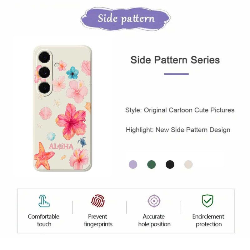 Hülle Samsung Galaxy S25 Fe Handyhülle Silikon Mit Blumenmuster