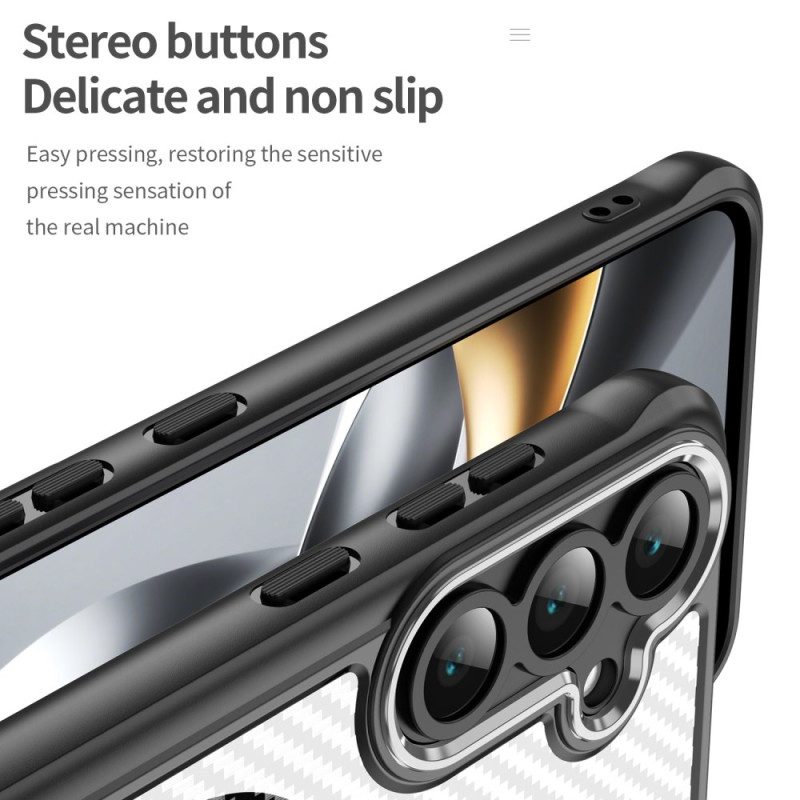 Hülle Samsung Galaxy S25 Fe Kompatibel Mit Magsafe Carbonfaser-textur