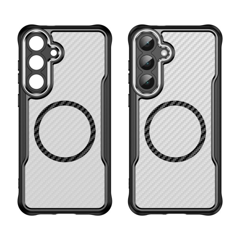Hülle Samsung Galaxy S25 Fe Kompatibel Mit Magsafe Carbonfaser-textur