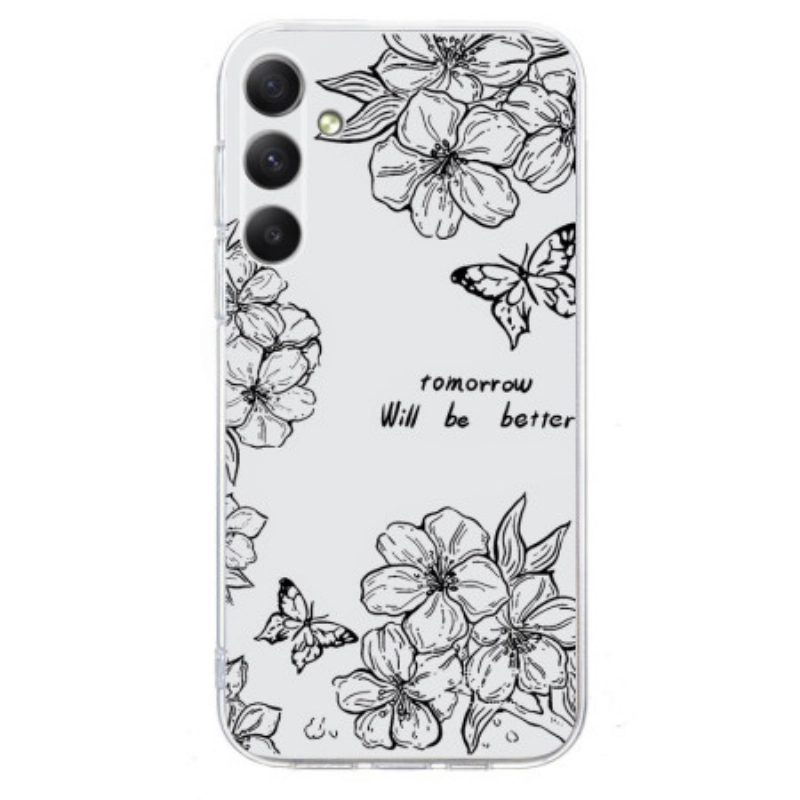 Hülle Samsung Galaxy S25 Fe Schmetterlinge Und Blumen