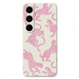 Hülle Samsung Galaxy S25 Fe Silikon In Pink Leopard