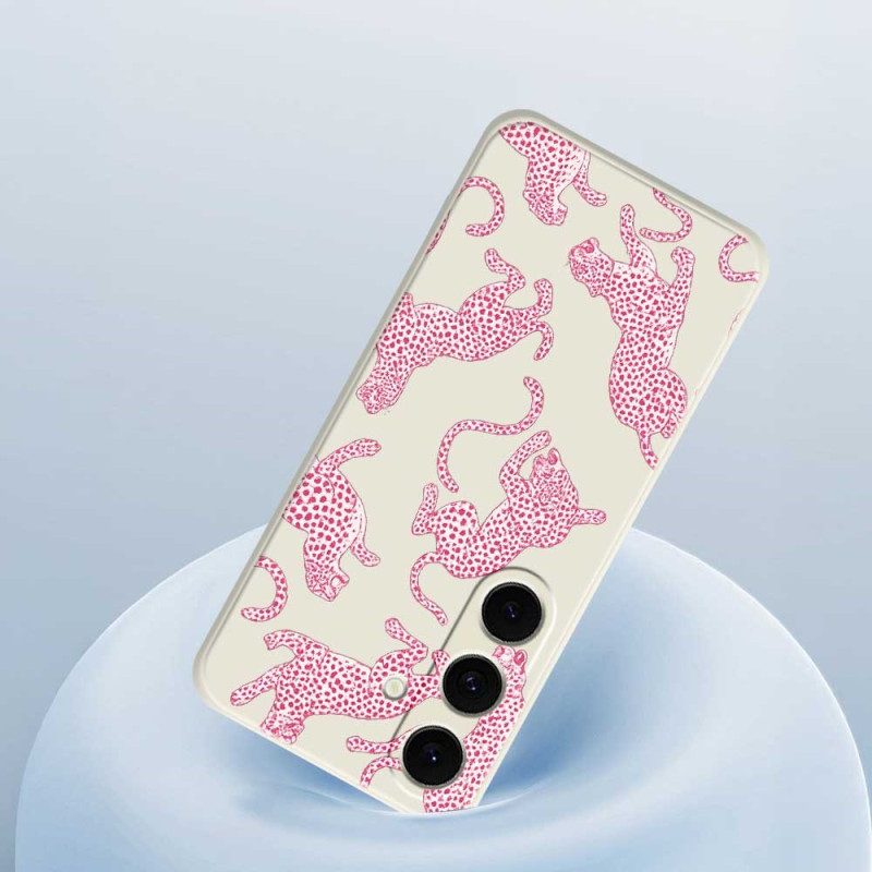Hülle Samsung Galaxy S25 Fe Silikon In Pink Leopard