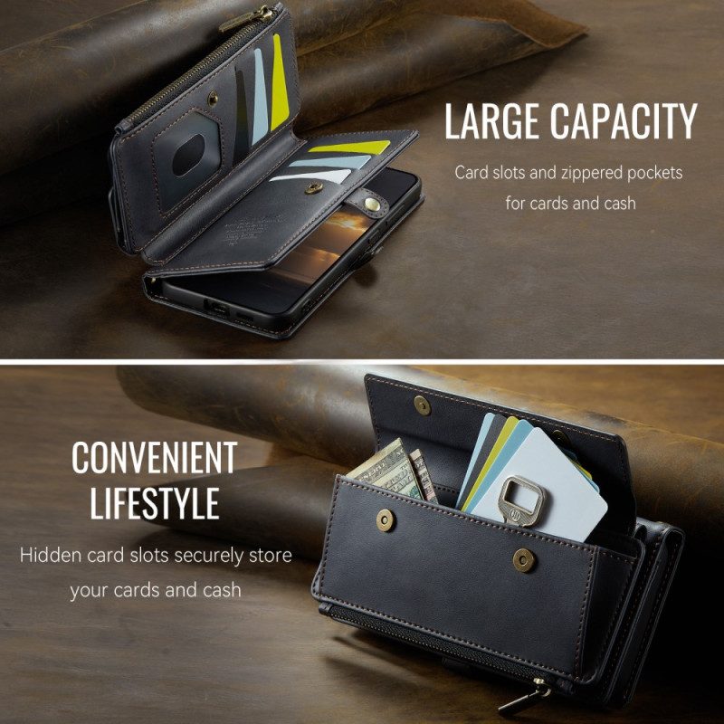 Lederhüllen Für Samsung Galaxy S25 Fe Caseme-geldbörse