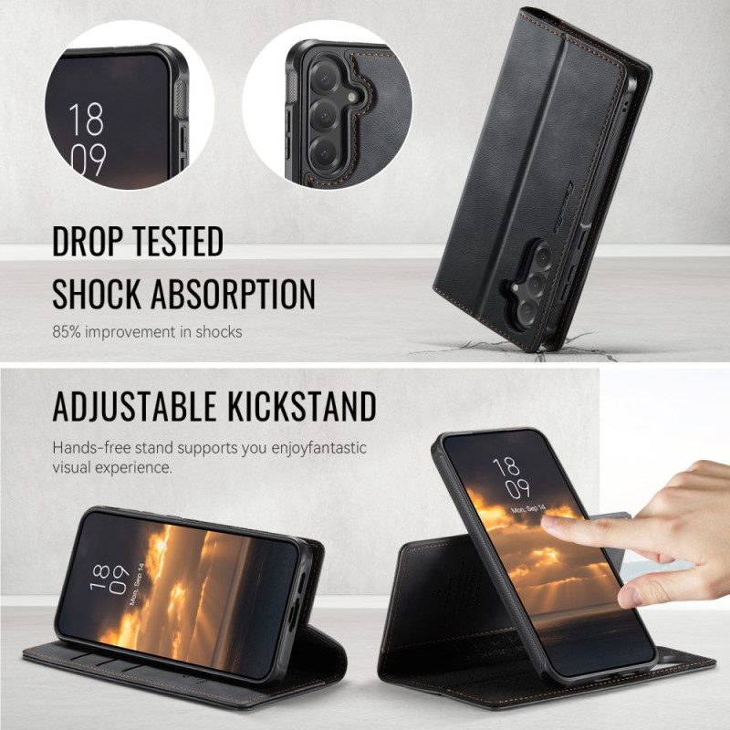 Lederhüllen Für Samsung Galaxy S25 Fe Geldbörse Mit Abnehmbarer Rfid-hülle