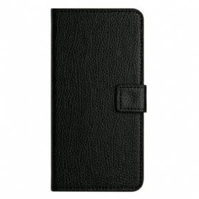 Lederhüllen Für Samsung Galaxy S25 Fe Klassisches Schwarz