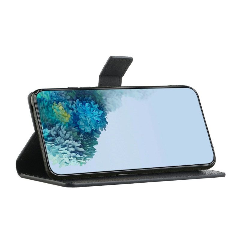 Lederhüllen Für Samsung Galaxy S25 Fe Klassisches Schwarz