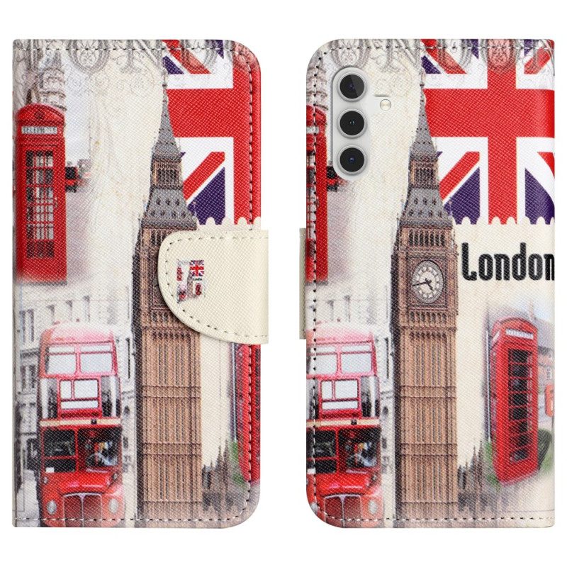 Lederhüllen Für Samsung Galaxy S25 Fe Londoner Leben