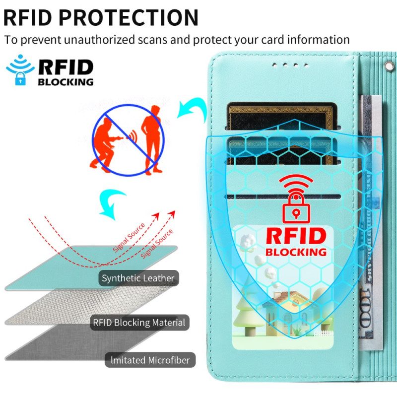 Lederhüllen Für Samsung Galaxy S25 Fe Rfid-schutz Und Hundemotiv