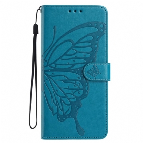 Lederhüllen Für Samsung Galaxy S25 Fe Schmetterlingsmotiv