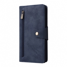 Lederhüllen Samsung Galaxy S25 Fe Geldbörse Mit Reißverschluss