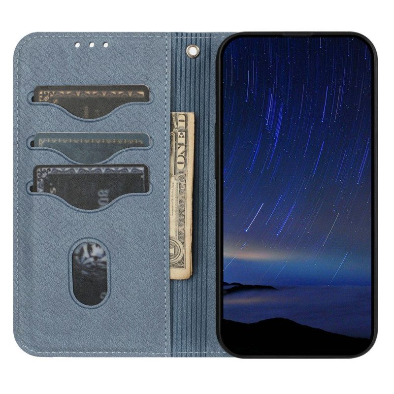 Lederhüllen Samsung Galaxy S25 Fe Gewebte Struktur Und Trageband