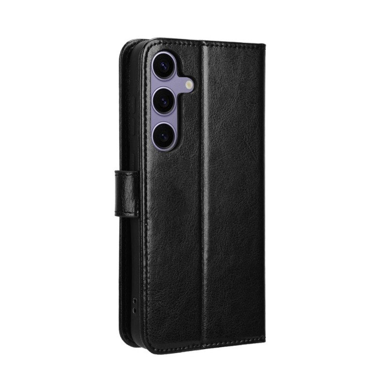 Lederhüllen Samsung Galaxy S25 Fe Glitzerndes Kunstleder