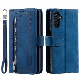 Lederhüllen Samsung Galaxy S25 Fe Handyhülle Kartenhalter Und Reißverschluss