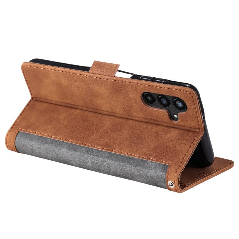Lederhüllen Samsung Galaxy S25 Fe Handyhülle Rfid-geldbörse Mit Riemen