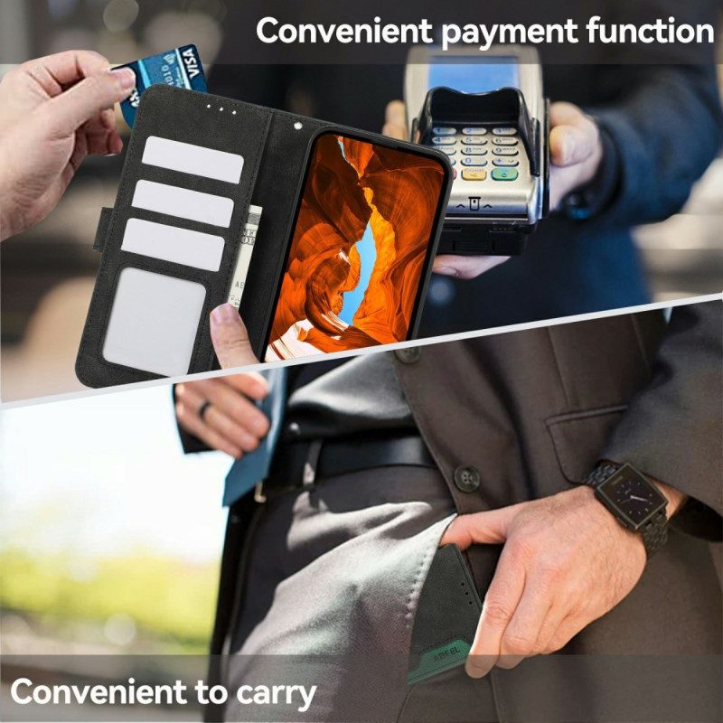 Lederhüllen Samsung Galaxy S25 Fe Handyhülle Zweifarbig Abeel