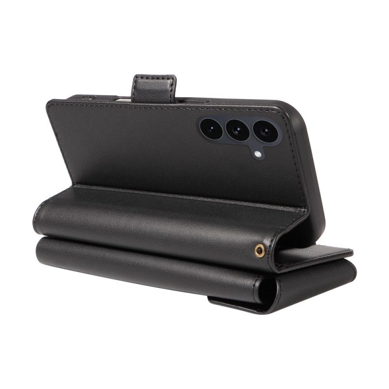 Lederhüllen Samsung Galaxy S25 Fe Kartenetui Mit Handgelenkschlaufe