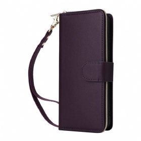 Lederhüllen Samsung Galaxy S25 Fe Kunstleder Mit Riemen