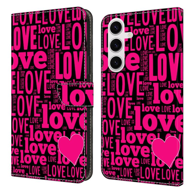 Lederhüllen Samsung Galaxy S25 Fe Liebe