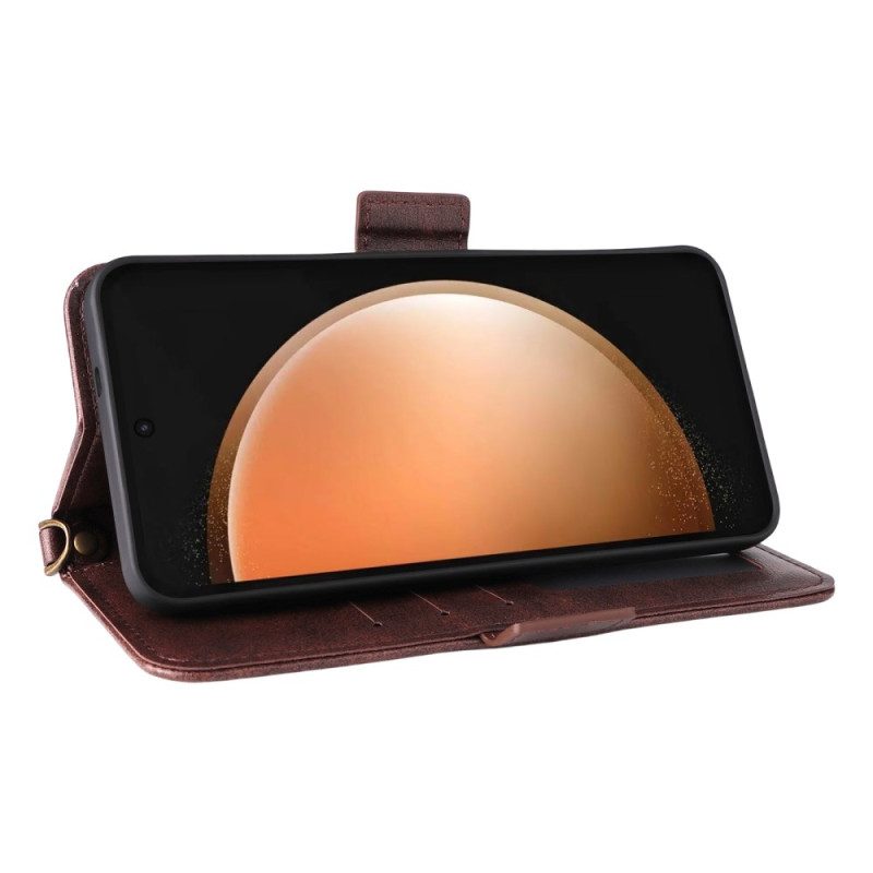 Lederhüllen Samsung Galaxy S25 Fe Multifunktionale Geldbörse