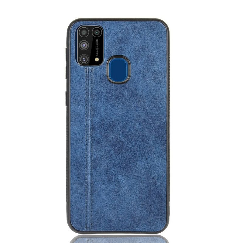 Hülle Für Samsung Galaxy M31 Couture-ledereffekt