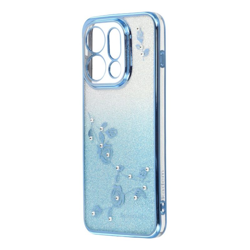 Hülle Für Oppo Find X9 5g Kadem Riemen Mit Blumen Und Strasssteinen