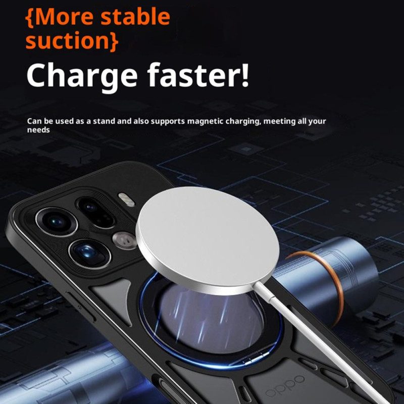 Hülle Oppo Find X9 5g Drehbarer Magnethalter Und Wärmeableitung