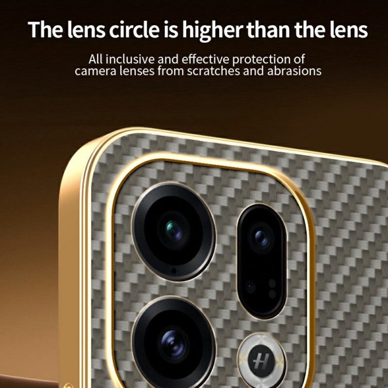 Hülle Oppo Find X9 5g Handyhülle Carbonfaser-textur