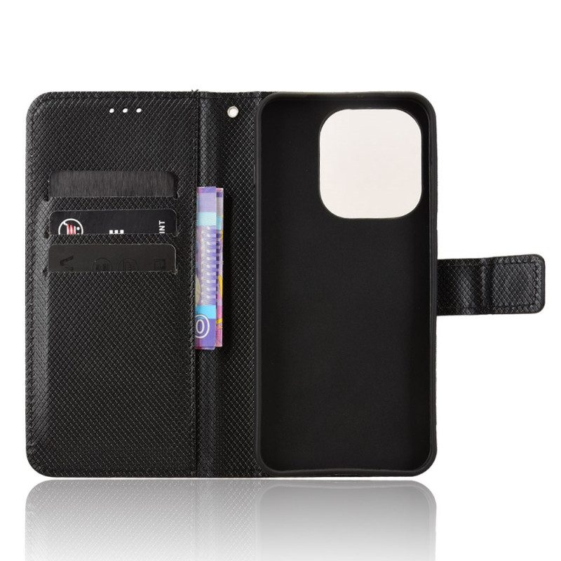 Lederhüllen Oppo Find X9 5g Handyhülle Rautenstruktur