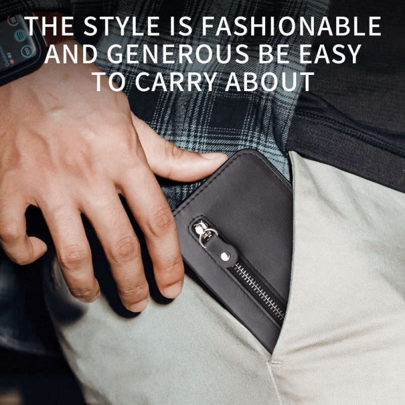 Lederhüllen Oppo Find X9 5g Reißverschlussfach