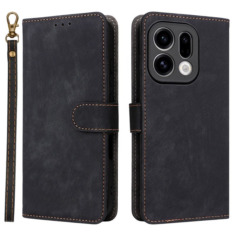 Lederhüllen Oppo Find X9 5g Wildlederoptik Mit Riemen