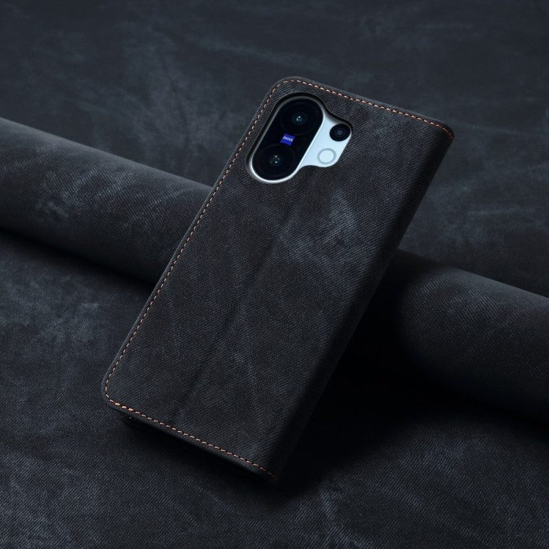 Flip Case Vivo X200 Fe Denim-stoff