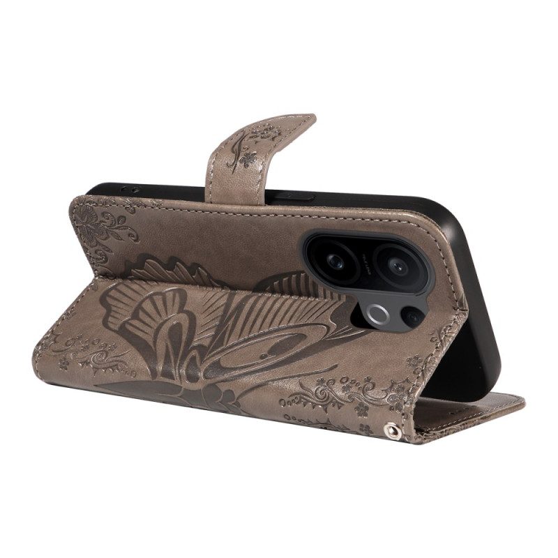 Lederhüllen Für Vivo X200 Fe Schmetterlingsmotiv