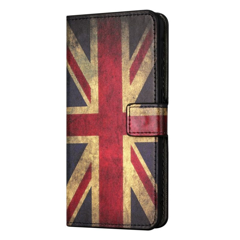 Lederhüllen Für Samsung Galaxy A15 5g Englische Vintage-flagge