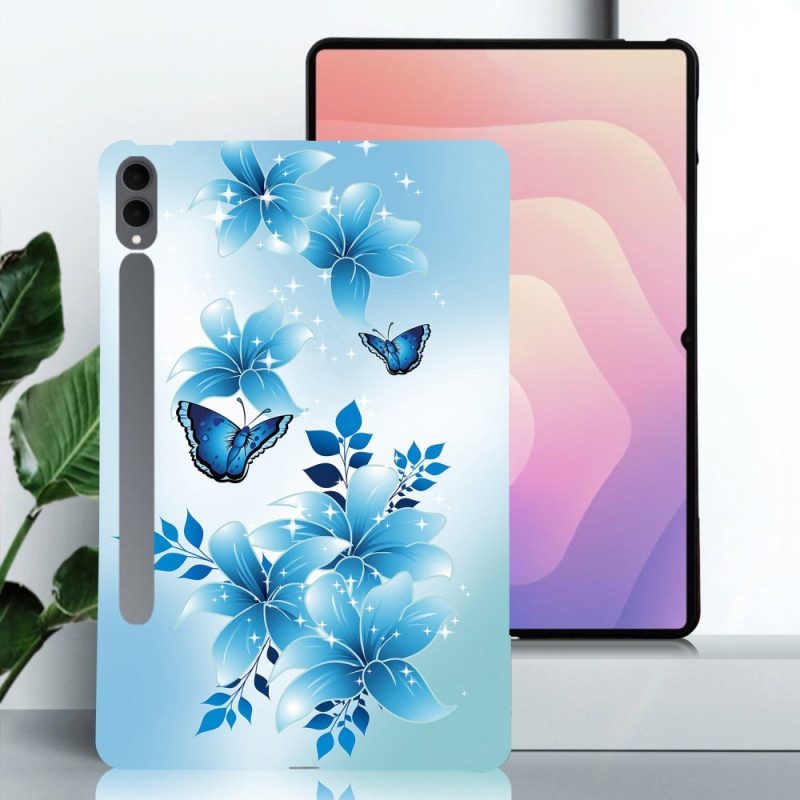 Hülle Für Samsung Galaxy Tab S11 Ultra Blaue Schmetterlinge