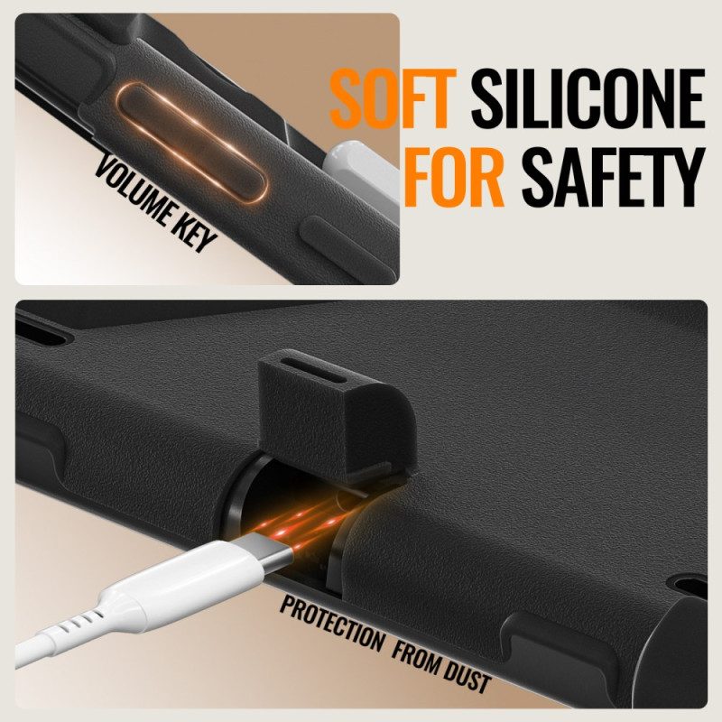 Hülle Samsung Galaxy Tab S11 Ultra Dreifacher Schutz Mit Drehbarem Griff