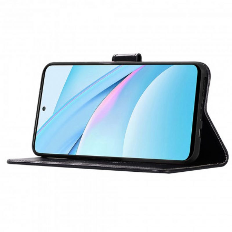 Flip Case Für Xiaomi Redmi Note 9 Pro 5G Traumfänger-eule In Lederoptik
