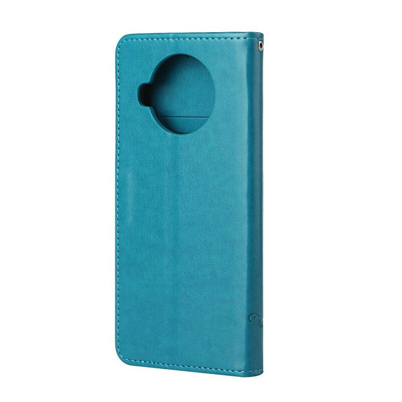 Lederhüllen Für Xiaomi Redmi Note 9 Pro 5G Asiatische Schmetterlinge