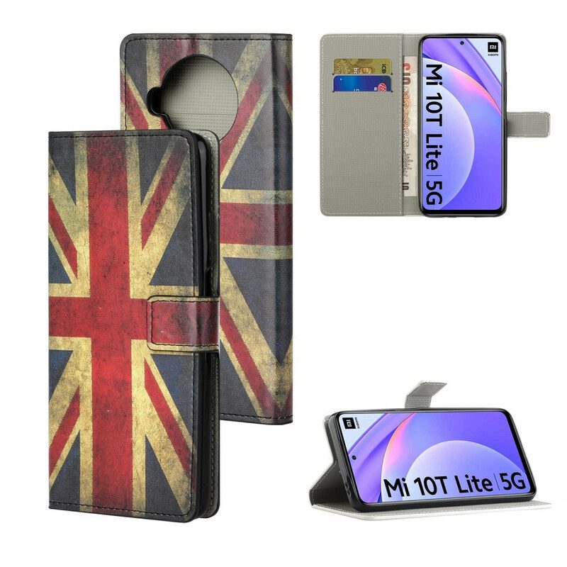 Lederhüllen Für Xiaomi Redmi Note 9 Pro 5G England-flagge